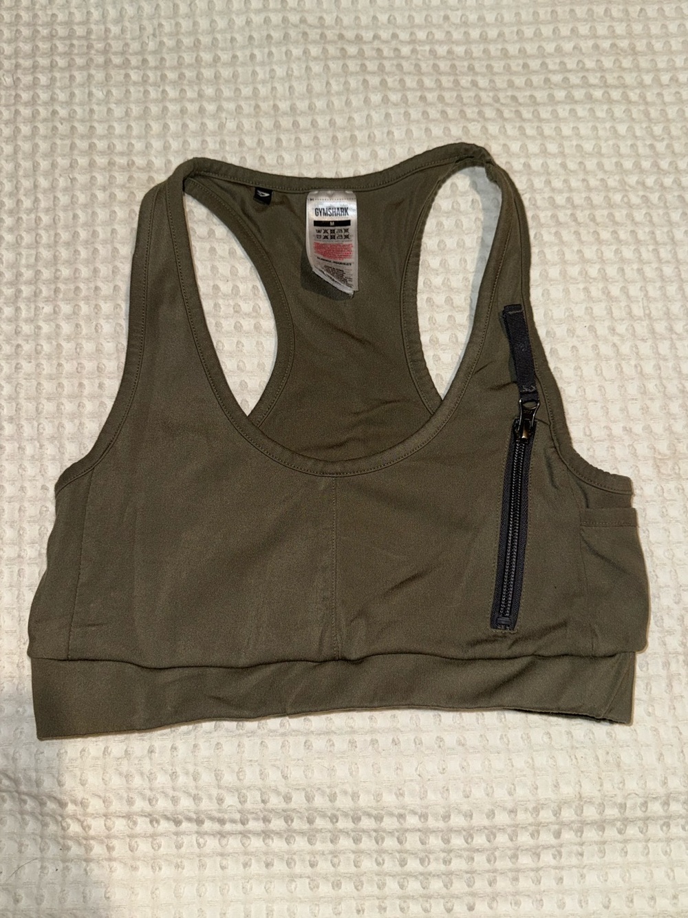2/$20 - Gymshark Olive Green Racerback Sports Bra